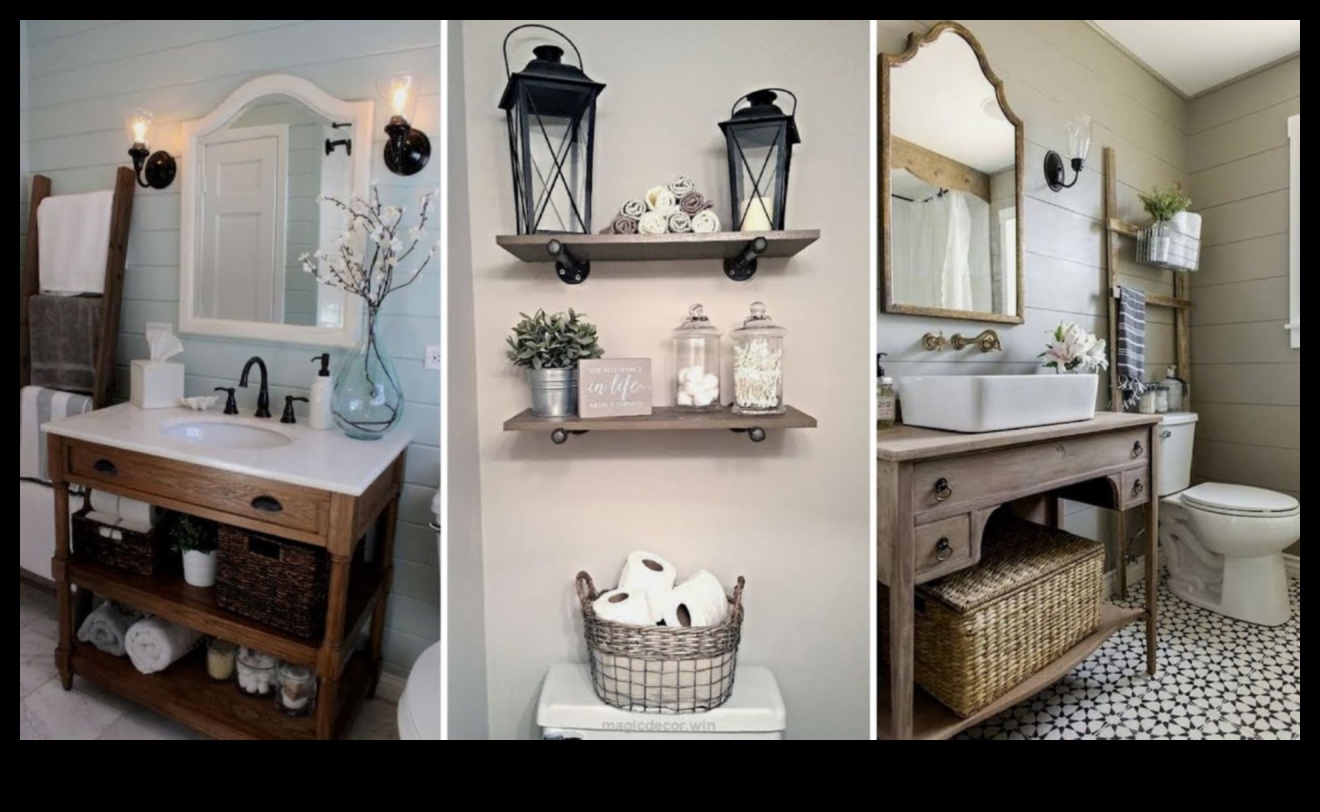 Dekorasyon Fikirleri ile Shabby Chic Vintage Esintili Banyo Nasıl Elde Edilir?