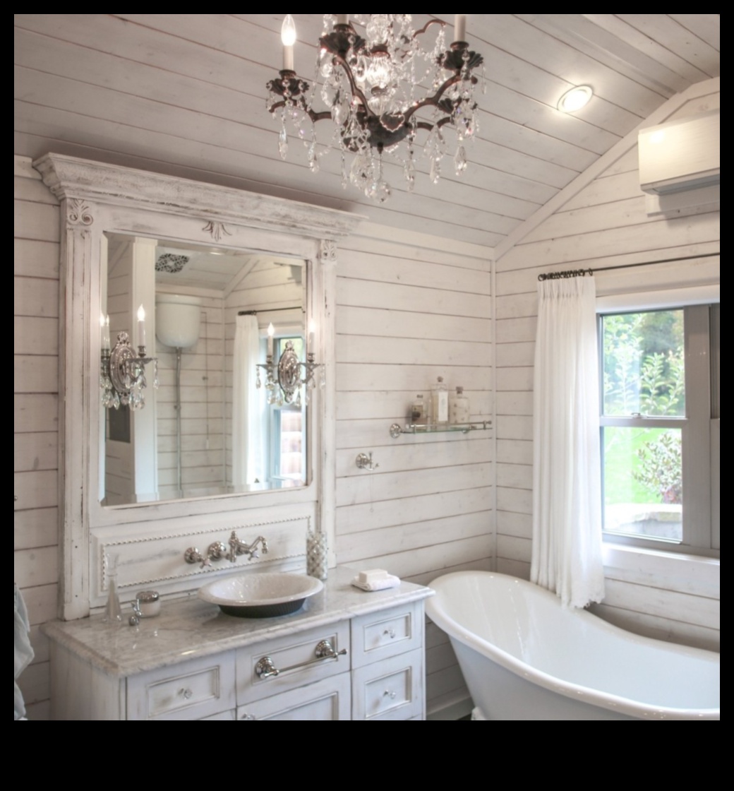 Dekorasyon Fikirleri ile Shabby Chic Vintage Esintili Banyo Nasıl Elde Edilir?